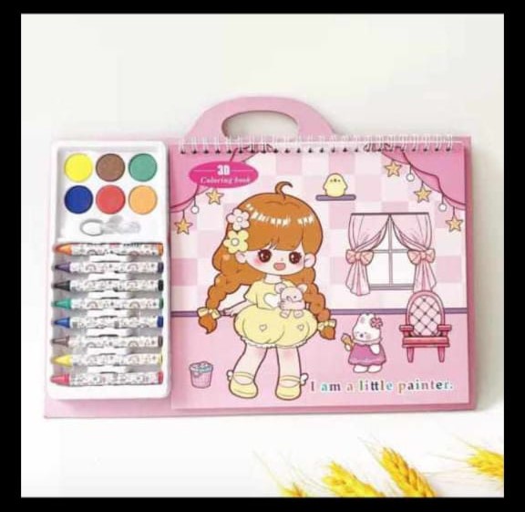 LIVRE A COLORIER ROSE