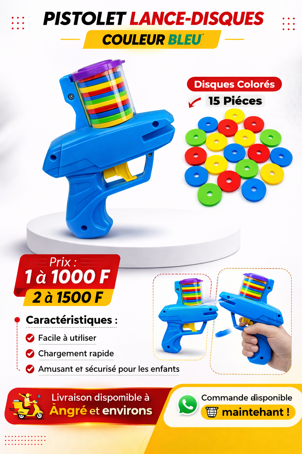 MINI PISTOLET À DISQUES